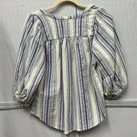 Chap’s Women’s 3/4 Sleeve Striped Top Size Small - Picture 4 of 4